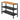 Trend plante-/grillbord 110 cm med tre hylder og ristetop