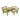 Detalje af 4-kantet trykimprægneret bord-/bænkesæt med ryglæn i træ