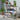 Gråbrun Urban Picnic plante-/grillbord med to hylder og hjulfastgøring