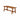 Grundmalet teak planke bord med trapezformede ender, 177 cm