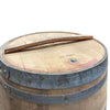 Begagnad vintunna med lock, 225 liter
